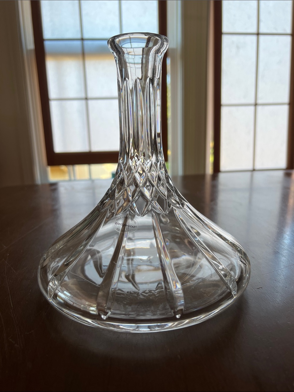 Wedgwood Clear Crystal Flared Decanter